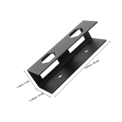 Didiseaon Desk Metal Laptop Bracket and Keyboard Holder for Office Use, Black Compact Mounting Stand with Storage Shelf Compatible with Tablets and Laptops