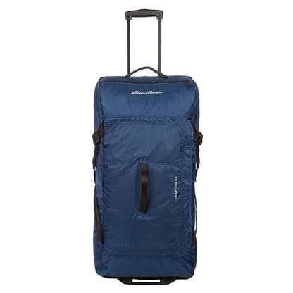 Eddie Bauer Traverse Luggage | Roller Wheels | Telescoping Handle | Travel | Vacation | Ripstop Nylon - Medium Indigo, 31" - color: Medium Indigo, size: 31"