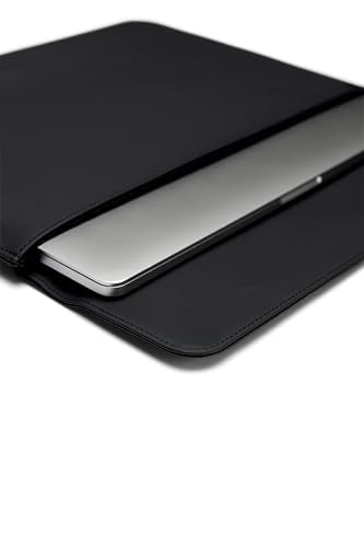 RAINS Laptop Portfolio 15-16" in – Waterproof Sleeve Case for Men and Women | Waterproof PU laptop sleeve for men and women; fits 15-16 in laptop, soft lining, flap closure, slim protective tech case - size: 15-16 Inches