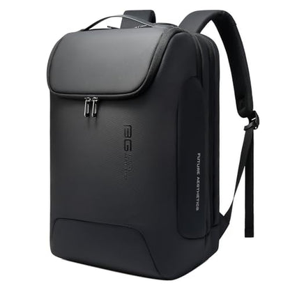 BANGE Anti-Theft Backpack with USB Charging Port 17.3 Inch Business Laptop Backpack - color: Black(no Usb and Lock), size: without lock and usb