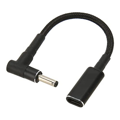 USB C to Slim Tip Adapter 4.0x1.35, PD Fast Charging Converter for Laptops, Aluminum Alloy Shell Heat Dissipation, Small Portable for Office Travel Business Trips