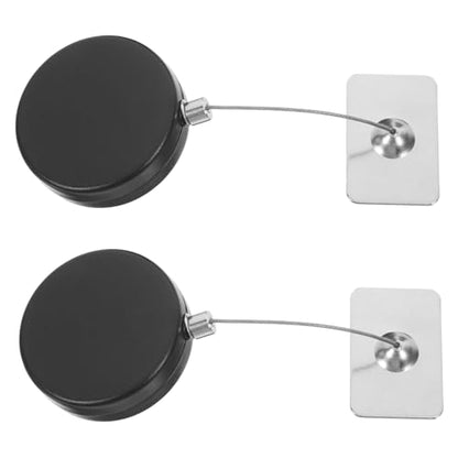 POPETPOP Retractable Cable Lock Remote Control Anti-Theft Security Lock Tether 2-Pack Locking Cable for Earphones and Laptops Sturdy Steel Construction Portable and Lightweight Design