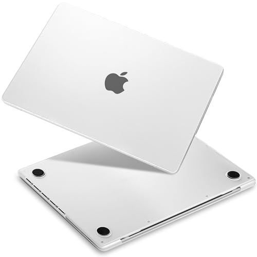 Batianda Matte Ultra-Thin Case for M4 New MacBook Pro 16 inch 2024 2023 2021 Release Model A3403 A3186 A2991 Durable Fingerprint-Resistant, Precision Fit, with TPU Keyboard Cover, Translucent - color: Translucent