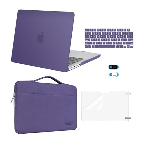 MOSISO Compatible with MacBook Pro 14 inch Case M5 2026 M4 M3 M2 M1 2025-2021 A3427 A3426 A3434 A3112 A3185 A3401 A2918 A2992 A2779 A2442,Case&Bag&Keyboard Skin&Webcam Cover&ScreenFilm,Imperial Purple - color: Imperial Purple