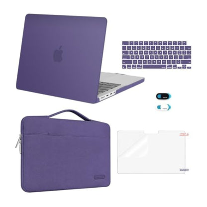 MOSISO Compatible with MacBook Pro 14 inch Case M5 2026 M4 M3 M2 M1 2025-2021 A3427 A3426 A3434 A3112 A3185 A3401 A2918 A2992 A2779 A2442,Case&Bag&Keyboard Skin&Webcam Cover&ScreenFilm,Imperial Purple - color: Imperial Purple