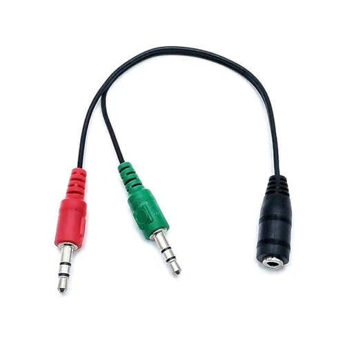 3.5mm Sound Adapter Y Splitter 3.5mm Cable Headsets 2 Female to 1 Male for Laptop Phone Earphone Headphone Microphone Headphone Splitter
