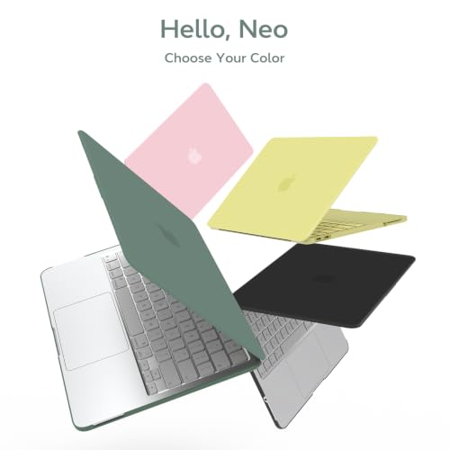 B BELK for MacBook Neo 13 inch Case 2026 Release A3404, Midnight Green | Scratch-Resistant Matte Hard Shell with Keyboard Cover & Screen Protector, Slim Protective Case for Neo MacBook Case 13 inch - color: Midnight Green
