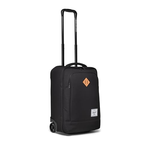 Herschel Supply Co. Heritage Softshell CarryOn Luggage, Black, Carry On Large 37L - color: Black, size: Carry on - 27L