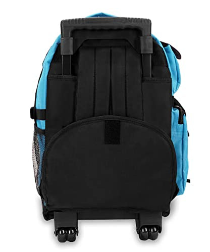 Everest Deluxe Wheeled Backpack, Turquoise, One Size - color: Turquoise