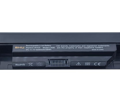 GHU New Battery JKVC5 58 WHR Replacement for Dell Inspiron 1764 1564 1464 P/N 312-1021 312-1022 451-11467 05Y4YV 0FH4HR NKDWV K456N 1464D 1564R P07E P08F 5YRYV 9JJGJ TRJDK CW435 5200 mAh