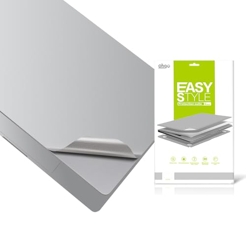 4 in 1 Ultra Thin 3M Vinyl Full Size Laptop Skin Cover Palm Rest Protector Sticker for 2016 Released MacBook Pro 13" with Function Keys (Model :A1708)- Silver - color: Silver, size: for Pro 13" with Function Keys (A1708)