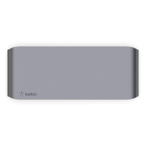 Belkin Thunderbolt 3 Docking Station + TB Cable 0.8M | dual 4K display, USB-C dock, MacBook, laptop expansion, ethernet, USB-A ports, home office - style: Thunderbolt 3