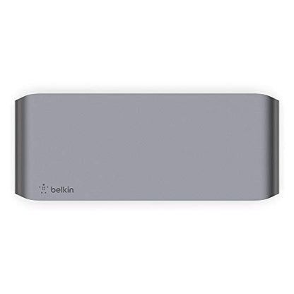 Belkin Thunderbolt 3 Docking Station + TB Cable 0.8M | dual 4K display, USB-C dock, MacBook, laptop expansion, ethernet, USB-A ports, home office - style: Thunderbolt 3