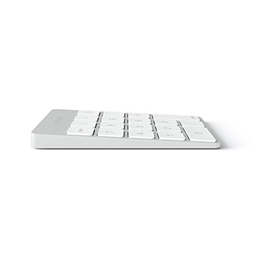 Satechi Slim Aluminum Bluetooth Keypad, Wireless Number Pad with 18 Keys, Micro USB Rechargeable Numpad, External Number Pad for MacBook Air/Pro/Neo, iPad Air/Pro, iMac, PC - Silver - color: Silver, size: Micro USB
