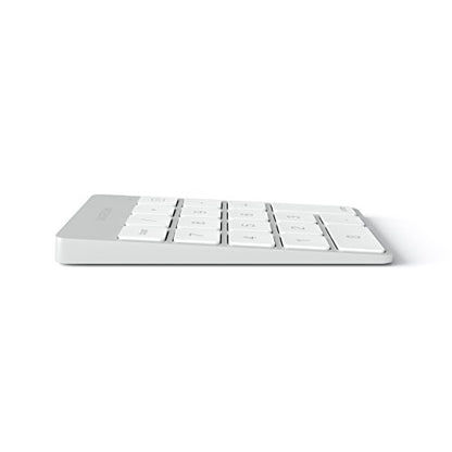 Satechi Slim Aluminum Bluetooth Keypad, Wireless Number Pad with 18 Keys, Micro USB Rechargeable Numpad, External Number Pad for MacBook Air/Pro/Neo, iPad Air/Pro, iMac, PC - Silver - color: Silver, size: Micro USB