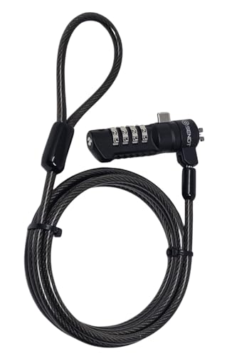 Black Notebook Laptop Combination Lock for Nano Security Slots