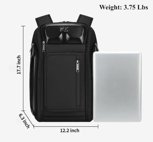 Business Travel Backpack, fit 15.6 Inch Laptop Backpack with USB Port, Waterproof Durable Backpackfor Men Women, Multi-Purpose Black