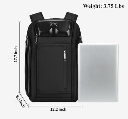 Business Travel Backpack, fit 15.6 Inch Laptop Backpack with USB Port, Waterproof Durable Backpackfor Men Women, Multi-Purpose Black