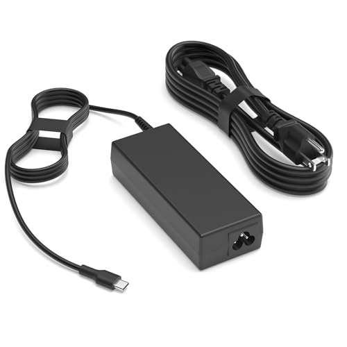 100W USB C Laptop Charger Compatible with HP Ominibook 5 7 X,Firefly G11 Zbook 8 g1i g1a,Lenovo Yoga Slim 7 Pro 14IAP7,IdeaPad 5 Pro 16,Dell Precision Latitude 90W 65W Type C Power Cord
