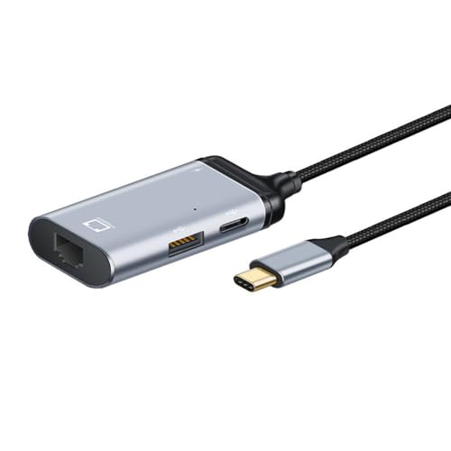 USB-C Type-C USB3.1 to 1000Mbps Gigabit Ethernet Network LAN Adapter with Female PD Power Port - style: USB-C to LAN 1000Mbps+PD+OTG