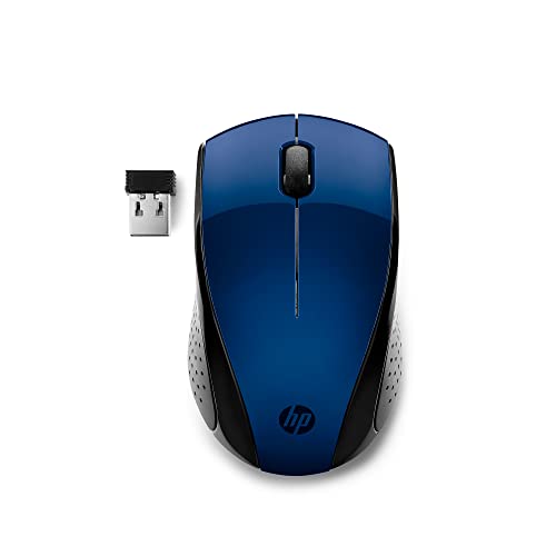 HP X3000 G3 Wireless Mouse - Blue, 15-Month Battery, Side Grips for Control, Travel-Friendly, Blue LED, Powerful 1600 DPI Optical Sensor, Compatible with Wins PC/Laptop, Mac, Chromebook (683N8AA#ABL) - color: Blue