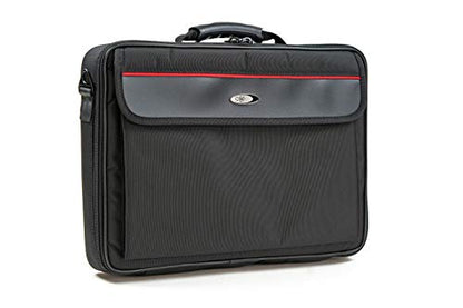 MCY LT15 Rugged 15-inch Laptop Messenger Suitcase Bag with ABS Hard Shell Frames - Black - size: 15-inch