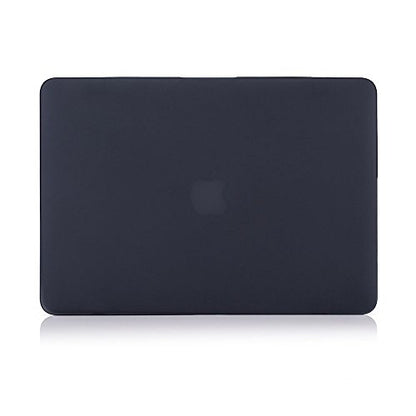 RUBAN Compatible with Old MacBook Pro 13 inch 2015 2014 2013 2012 (A1502 & A1425 Models), Plastic Hard Shell Case & Keyboard Cover for Old Version MacBook Pro Retina 13 Inch, Black - color: Black