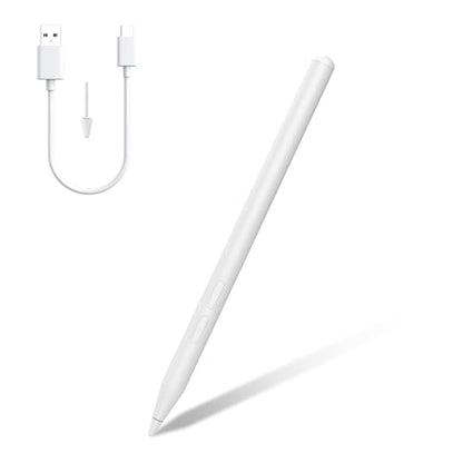 Rechargeable MPP 2.0 Tilt Stylus Pen for ASUS, 4096 Pressure Palm Rejection | Compatible with ASUS Zenbook Vivobook, Transformer, ROG, ExpertBook, HP, Surface Pro, DELL, Ideal for Drawing & Note-Taking - color: 4096-White