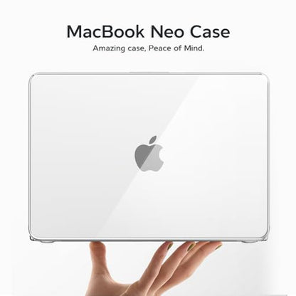 B BELK for MacBook Neo Case 13 inch 2026 Release Model A3404, Crystal Clear | Scratch Resistant Protective Hard Shell for Mac Neo Case with Keyboard Cover & Screen Protector, Lightweight, Easy Snap-On - color: Crystal Clear