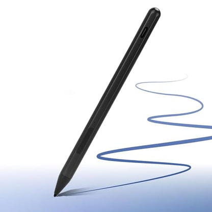 Active Pen, Stylus Pen for Touchscreen Laptop with 4096 Pressure Levels, Rechargeable Digital for Drawing and Writing with Palm Rejection (Black) - color: Black