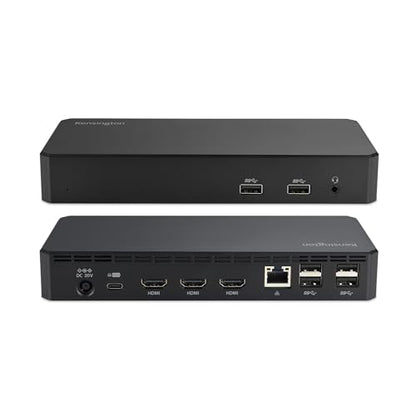 Kensington SD4760P 11-in-1 USB-C Docking Station Triple Monitor DisplayLink Docking Station, 3xHDMI, 100W Charging for Laptop, 6xUSB A, Ethernet, Audio, for Mac and Windows Driver Require K33622NA | DisplayLink docking, 3x HDMI, 100W laptop charging, 6x U