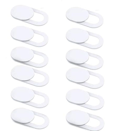 Laptop Camera Cover Slide, [12 Pack] Ultra-Thin Webcam Cover Compatible with MacBook,Laptop,PC,Computer,iMac,iPad, iPhone Cell Phone etc. 0.027in Thick Sliding Cover Web Blocker White - color: 12Pack White