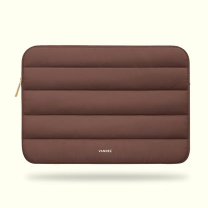 Vandel The Original Puffy Laptop Sleeve Case, 13-14 inch Laptop Sleeve Bag | Compatible with MacBook Air/Pro 13/Pro 14/iPad Pro 12.9, HP Dell ASUS Computer Case Bag Cover, Stylish Aesthetic Design - color: c. Chocolate, size: 13-14 Inch