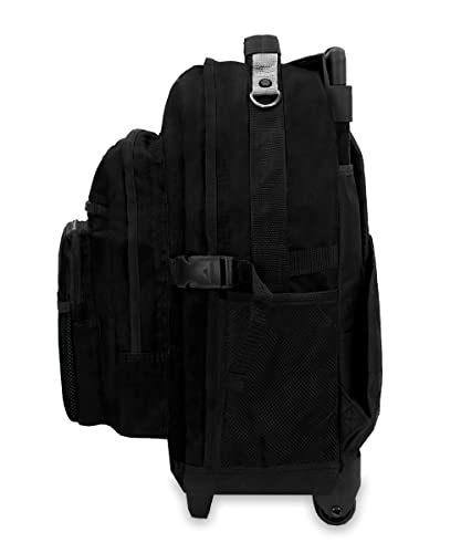 Everest Deluxe Wheeled Backpack, Black, One Size - color: Black