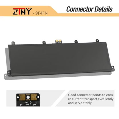 ZTHY 40Wh 9F4FN Laptop Battery Replacement for Dell Inspiron 14 3420 Series | Replacement for Latitude 7320 Detachable Series T04H T04H001 2VKW9 8PK6G 09F4FN 2ICP4/79/112 7.6V - size: 11.42*5.91*0.16 inch 9F4FN