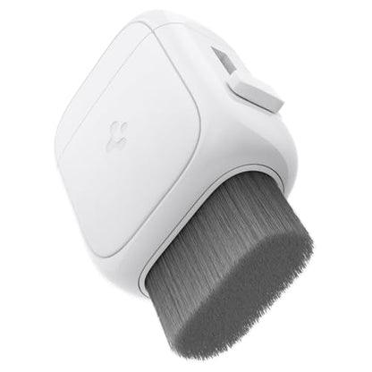 Spigen EZ Slide & Brush Screen Cleaner for Tesla Model Y 2025/26 (Juniper) & 3/Y/S/X/Cybertruck and Screens, Phones, Laptops, Tablets (Extra Microfiber Pad Included) [White] | Tesla Model Y 2025/26 (Juniper) & 3/Y/S/X/Cybertruck and Screens, Phones, Lapto