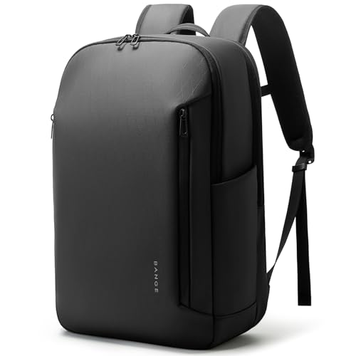BANGE Business Smart Backpack for Men and Women，can holds 15.6 Inches Laptop Backpack, Waterproof Commute Work Travel Backpack, Flight Carry-On (black) - color: Black
