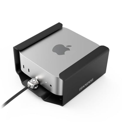 Compulocks Mac mini M4 2024 Secure Mount with Keyed Cable Lock | Secure aluminum tablet security lock by Compulocks - size: Mount with Keyed Cable Lock