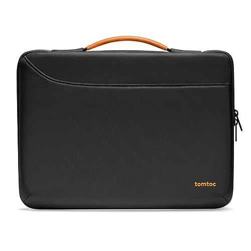 tomtoc 360 Protective Laptop Sleeve for 14-inch MacBook Pro M5/M4/M3/M2/M1 Pro/Max A3426 A3427 A3434 A3112 A3401 A3185, Water-Resistant Laptop Case Fits 13-inch iPad Pro/iPad Air & Dell XPS 14 Laptop - color: Black, size: 14 Inch for New MacBook Pro