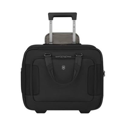 Victorinox Werks Traveler 7.0, Wheeled Briefcase, 2-Wheel Briefcase with 15.6" Laptop and 11’’ Tablet Compartment, Black