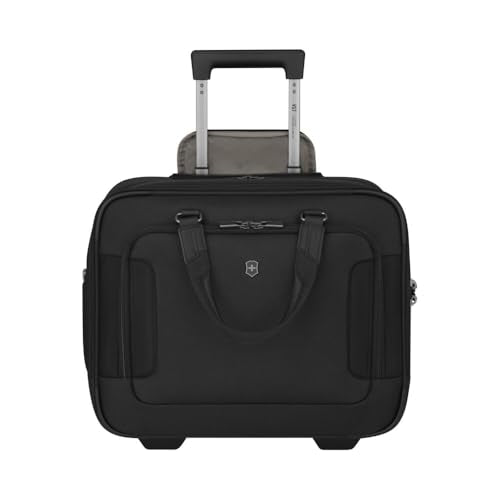 Victorinox Werks Traveler 7.0, Wheeled Briefcase, 2-Wheel Briefcase with 15.6" Laptop and 11’’ Tablet Compartment, Black