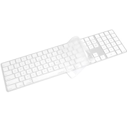 TPU Clear Keyboard Cover Protector for 2017 Released Apple Magic Keyboard with Numeric Keypad US Layout A1843 Keyboard Skin - color: For Magic Keyboard with Numeric Keypad (MQ052LL/A)