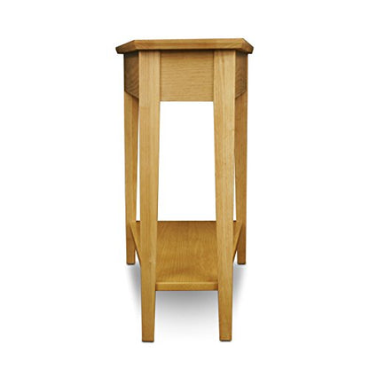 Leick Home 10074-DS Recliner Wedge Side Table with Shelf, Desert Sand - color: Desert Sands
