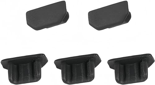 5Pcs Silicone Micro USB Anti-Dust Cap Cover for Cell Phone, Black Silicone Dust Cover Plugs for Micro USB Port, Universal Fit, Dust-Proof, Easy to Use - size: Micro USB