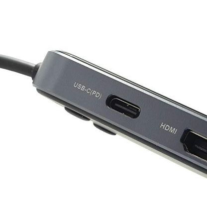 Verbatim 8-in-1 USB C Hub w/Dongle for Laptop - 100W PD, 2 USB 3.0 Ports, 2 USB-C Ports, SD Card Readers, HDMI, 3.5mm Audio