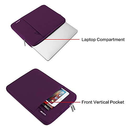 MOSISO Laptop Case 13 inch, Laptop Sleeve Bag with Pocket | Compatible with MacBook Neo A3404 2026/Air/Pro 13 M5/M4/M3/M2/M1 2026-2016, Polyester Vertical Computer Bag, Magenta Purple - color: Magenta Purple, size: 13 inch