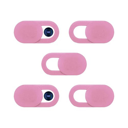 5Pcs Ultra-Thin 0.03 Inch Webcam Cover Slide, Privacy Security Camera Blocker, Strong Adhesive Laptop Phone Tablet Camera Cover for Pro iPhone iPad iMac PC Accessories-Pink - color: Pink
