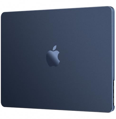 EooCoo Case for MacBook Air 15 inch M5 M4 M3 M2 2026-2023, Midnight Clear | Color Match, Scratch, Fingerprint & Dent Resistant, Easy Snap-On, Matte Protective Cover, Model: A3448 A3241 A3114 A2941 - color: Midnight Clear, size: Macbook Air 15 Inch