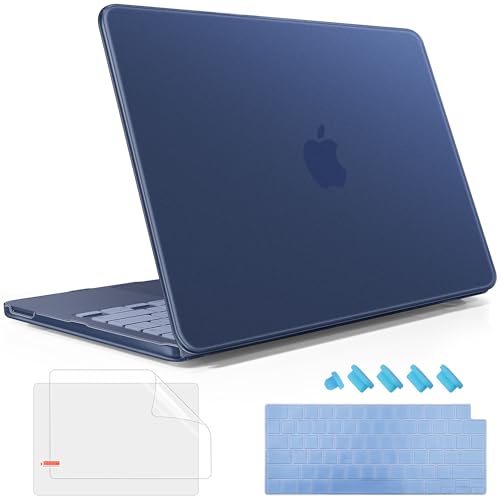 May Chen Compatible with MacBook Neo 13 inch Model A3404 2026 Release, Slim & Lightweigh Frosted Finish Protective Case with Keyboard Cover&Screen Protector, Frosted Indigo - color: Frosted Indigo