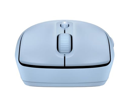 HP 400 Quiet Wireless Mouse, Dual Bluetooth & 2.4GHz, Soft Silicone, Quiet Clicks, Microsoft Wheel, 24-Month Battery, 6000 DPI, Ambidextrous, Eco-Friendly Design, Multi-OS, Blue - color: Blue